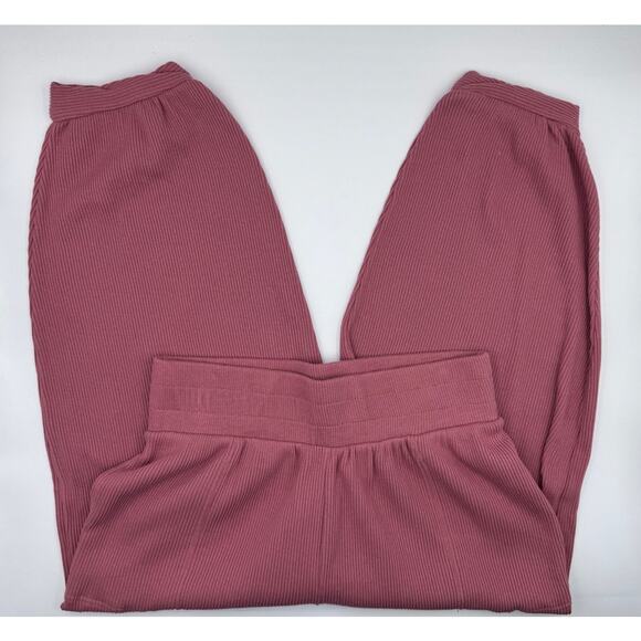 Free People Wide Leg Cotton Mauve Pants - Picture 2 of 4